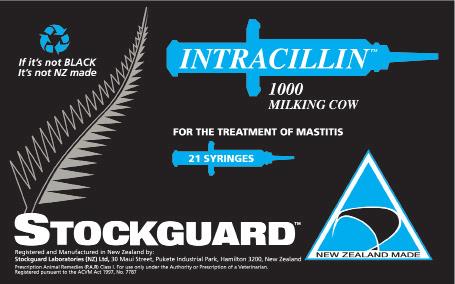Intracillin 1000 Milking Cow Intracillin 1000 Milking Cow An oily suspension containing 1,000,000 i.u. procaine penicillin G per single-dose syringe. Available in boxes of 21 single-dose syringes.