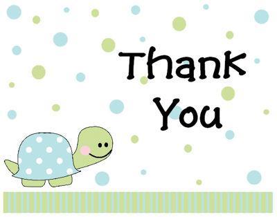 Images From: http://store.keepsakeimprints.com/cute-boy-turtle-polkadot-baby-shower-thank-you-card-p675.