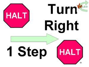 CAROMasterHandbook 34 28. HALT - Turn Right - 1 Step - HALT.