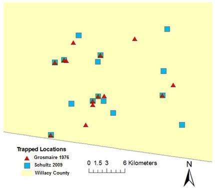 In 2008, Brown s replication of Grosmaire s study allotted trapping 2 of the original 18 trapping locations.