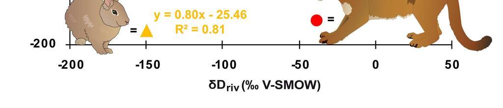 We also examined the relationship between δ 18 O h and δd h (Figure 4).