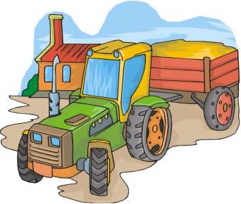 Tractors, Tractors (Sung to: "Daisy, Daisy") Tractors, tractors, tractors help farmers work.