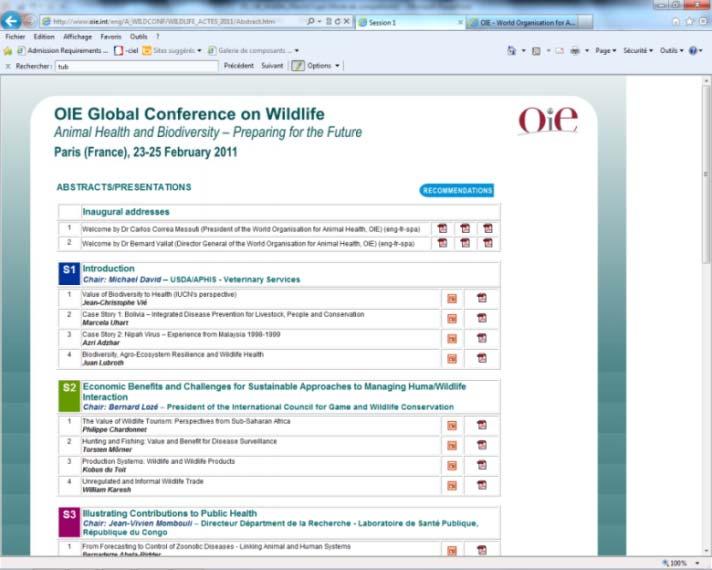 OIE Global Conference on Wildlife