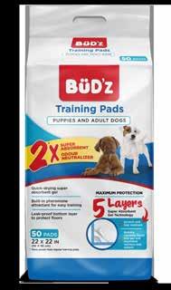 TRAINING PADS TRAINING PADS 2 times more absorbent and odour