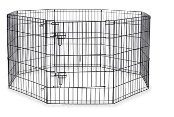 18 24 x 24 BZ03551 UPC: 828836035511 Exercise pen with door, 8 sections of 24 x 18 BZ03552 UPC: 828836035528 Exercise pen with door, 8