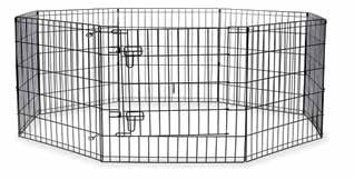 of 24 x 30 BZ03554 UPC: 828836035542 Exercise pen with door, 8 sections of 24 x 36 Dog up to 20 Tall Dog up to 24 Tall 24 x 42 BZ03555