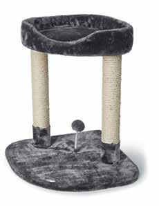 scratching post gray Cat tree with 2 hideaways and scratching