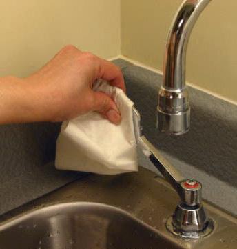 5. Rinse the soap from your fingertips to your