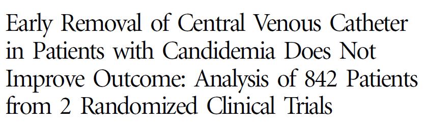CVC-associated candidemia - Age >16 YO -