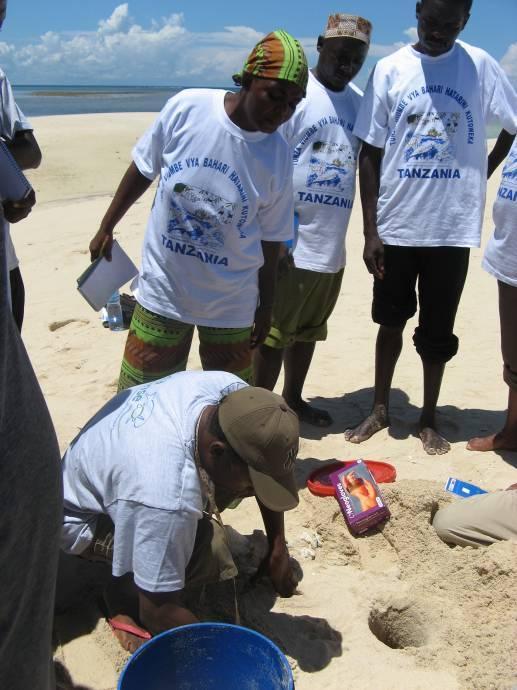 On day two of the seminar all Sea Sense staff and seminar participants travelled to Maziwe Island, a small sandbar 15km off the coast of Pangani Town.