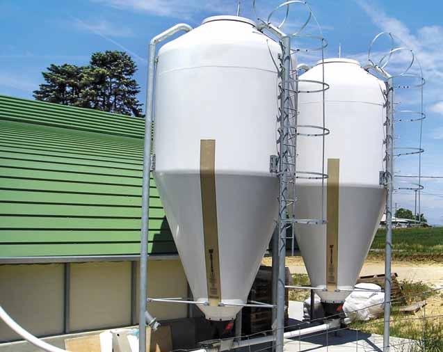 CHAKRA Feed Management Fiberglass/ Glass-fiber reinforced silos as a