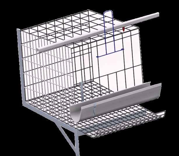 layer Cages CHAKRA Cage System Specially made Square pipe to supply easy flow of water Cage depth (d) All wires are heavily galvanized certifying longer life Stands galvanized are placed at a minimum