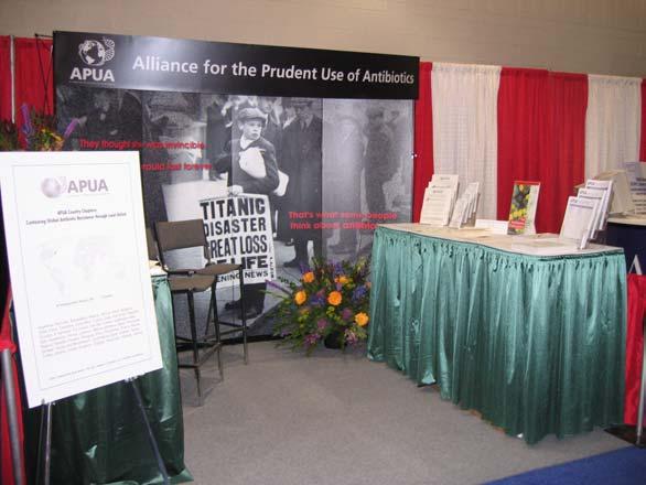 The symposium was promoted and APUA s materials were distributed at APUA s exhibit at IDSA.