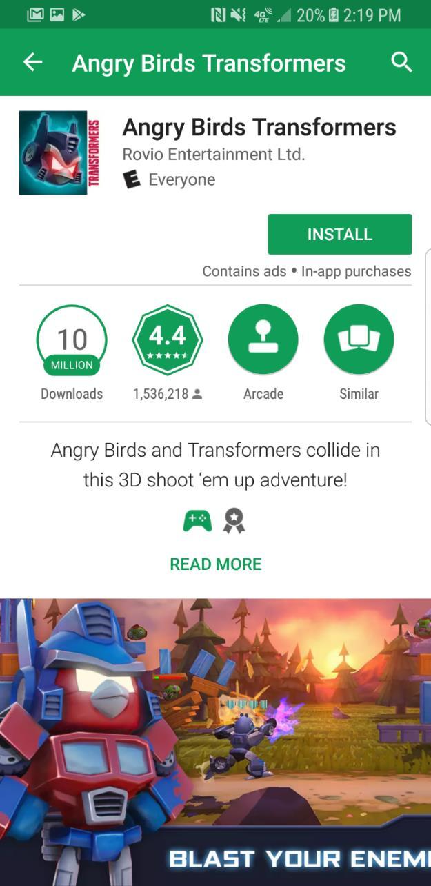 Google Play Download Excellent Conditions Cat 16 = Faster Downloads Cat 16 = Fewer Resources Angry Birds