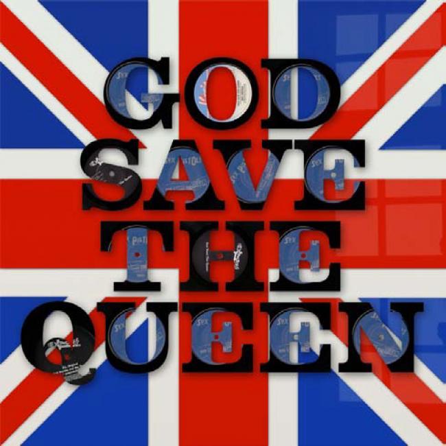 God save the queen vinyl words 70