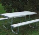 finish Ideal for schools! Large Picnic Table Cat. No.