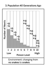3.3.3 MODELING TOOL A possible proficient model should include at least two traits labeled in Histogram 3 but might include labeling for all traits. Only Poison Level 10 should be labeled with M.