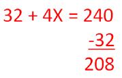Grade 4 Math: Actual 2009-10 NY State Test Question (sample student responses below) 43. Ms. Upton spends a total of $42 for 3 sweaters for her children. Each sweater costs the same amount.