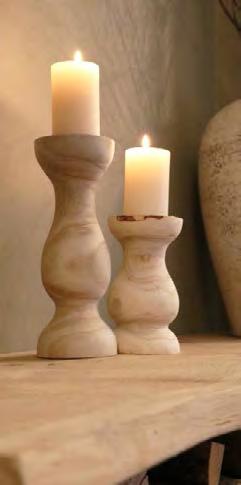 Wood candle