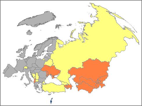 Organization Regional Office for Europe Countries submitting data to