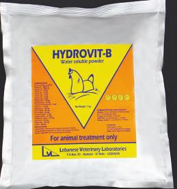 HYDROVIT-B NUTRITIONAL SUPPLEMENT POWDER Oral Powder Each gram powder contains: Vitamin A: 5000 IU Vitamin D3: 600 IU Vitamin E: 10 mg Vitamin B1: 2 mg Vitamin B2: 2 mg Vitamin B6: 2 mg Vitamin K3: 2