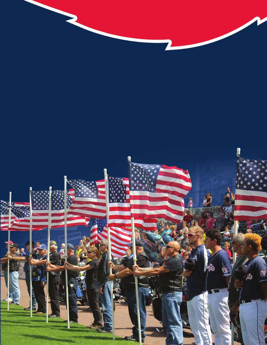 NEW HAMPSHIRE FISHER CATS EVENT TITLE SPONSORSHIP PROMOTIONAL DAYS & GIVEAWAY DAYS n First Responders Appreciation Day n Military
