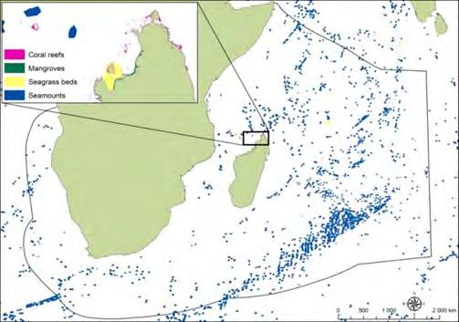 Input data: habitats Digital maps of most of the turtle associated habitats were downloaded as global datasets and coded to the planning units on a presence absence basis (Fig. 3.3).