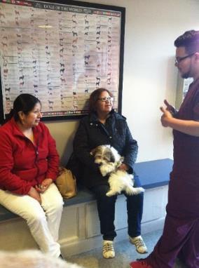 Benefits of educating high school students about veterinary care Helps to bridge a cultural gap with our clients Removes a language