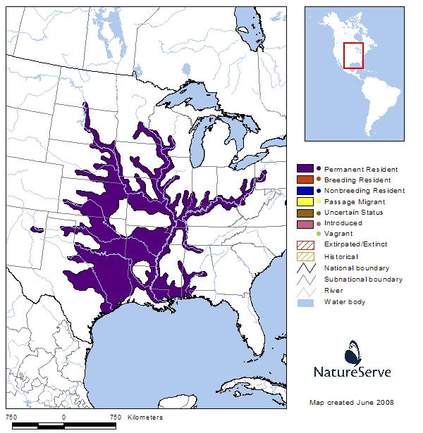 NatureServe (2011) also provides detailed distribution