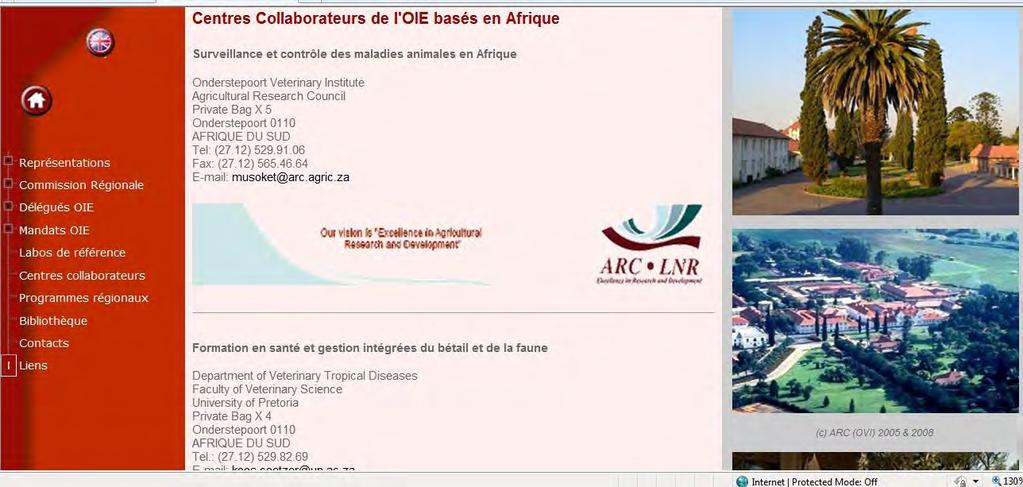 Africa Region web site: www.
