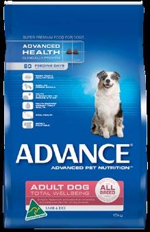 37 Advance Dog Dry Food 13-15kg Range