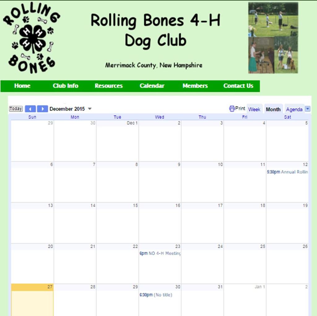 Resources: The Rolling Bones 4-H Club