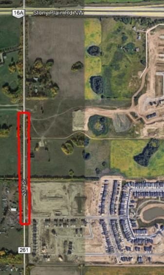 to 97 Avenue, is scheduled to be constructed in 2018. The stretch from 97 Avenue to Secord Road is scheduled for 2019.