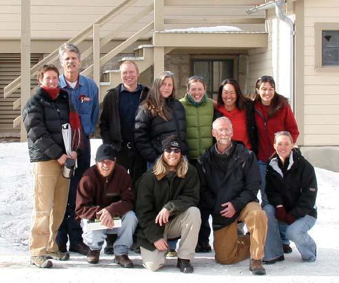 Yellowstone Wolf Project 15 WOLF MANAGEMENT Wolf Project staff and winter study volunteers. Front row, from left: Matt Metz, Scott Laursen, Tim Hudson, Angela Jardine.