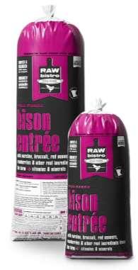 RAW Crafted for true canine nutritional needs. Humanely raised & sustainably farmed ingredients.
