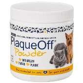 SUPPLEMENTS 20% OFF INITIAL STOCKING ORDER WHAT IT IS ProDen PlaqueOff Powder for dogs and cats is made exclusively from the North Atlantic