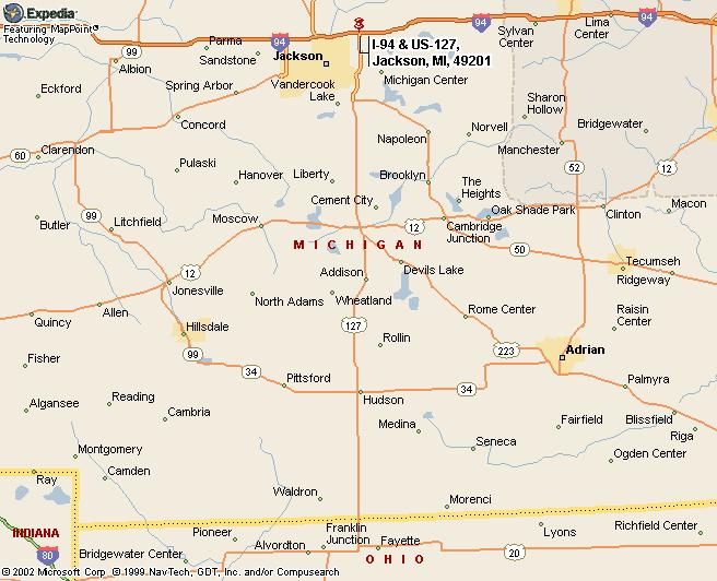 Terrier Club of Michigan - Current Club Officers Directions to Detroit Beagle Club in Addison, MI From Jackson, MI: take I-94 to US127 SOUTH US 127S to US12 (about 30 minutes) East (left) on US12 to