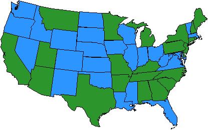 US States where