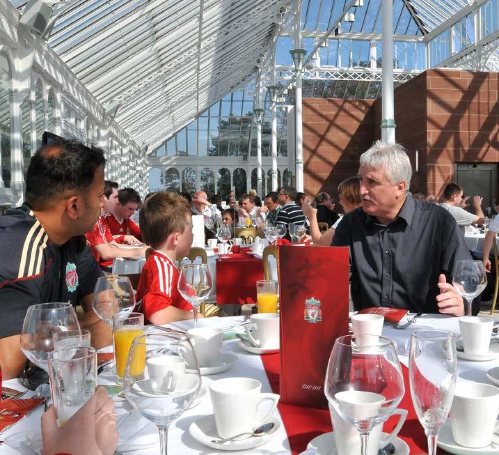 ISLA GLADSTONE CONSERVATORY Matchday hospitality is located on the first floor of this fully restored Grade II listed Conservatory with views overlooking the landscaped grounds of Stanley Park.