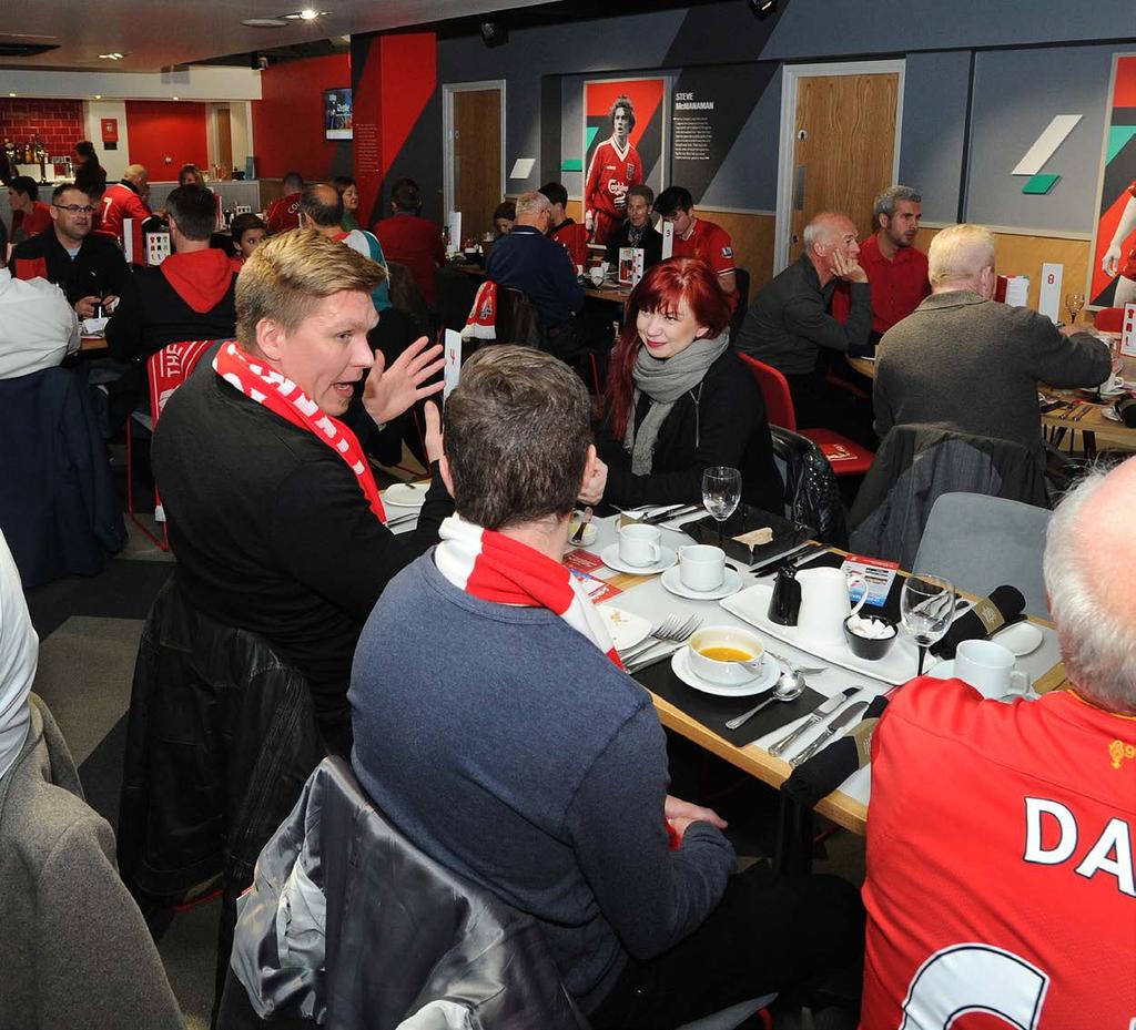 SEVENS LOUNGE Named after the Liverpool FC greats, including Keegan and Dalglish who once sported the famous No 7 shirt, the Sevens Lounge is the perfect place to relax and discuss the game ahead