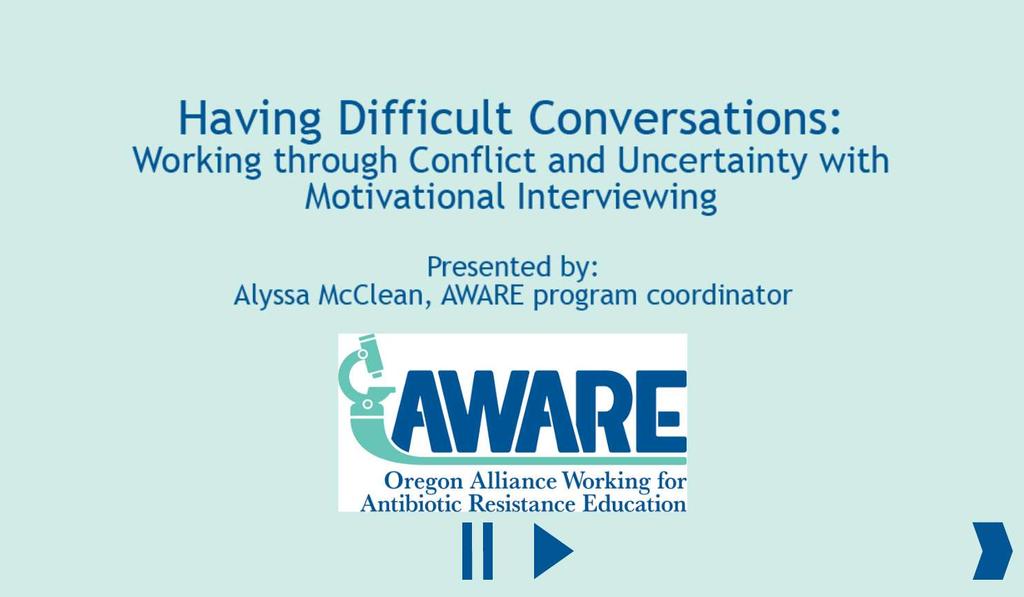 aspx 38 Motivational Interviewing Seminar Developed to target difficult and or pressured conversations around