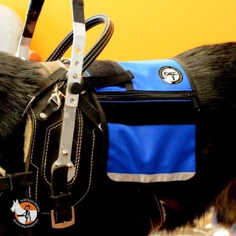Harness Accessories: BLD s Service Dog Cape/Vest: o Medium Cape/Vest $55 (red or blue) o Large Cape/Vest $60 (red or blue) o Optional nylon Chest Harness