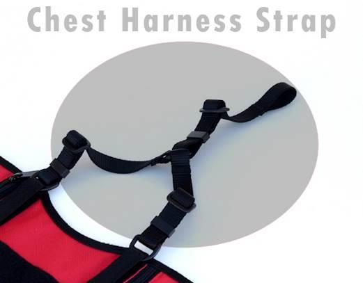 Add an optional nylon Chest Harness Strap if you wish to use without the harness, as a stand-alone service dog vest Velcro Patch: Patches backed with Velcro