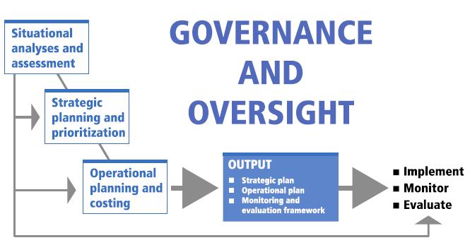 fulfil the strategic objective. Key M&E indicators were defined for activities under each of the strategic interventions with the operational plan comprising of detailed planning by activity.