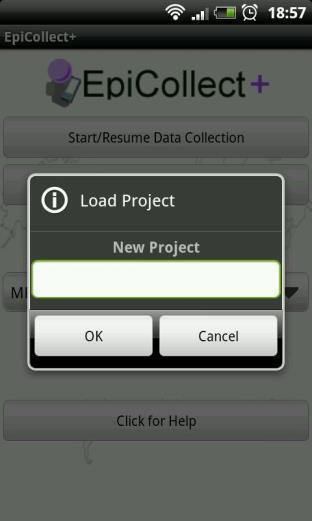 Download a project The first time a project is used on a phone it needs to be downloaded.