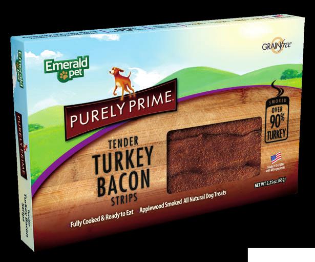 and Duck Turkey & Chicken Purely Prime Bacon Dog Treats