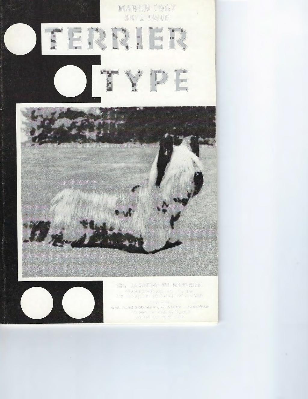 MARCH 1967 SKYE ISSUE TERRIER TYPE CH.