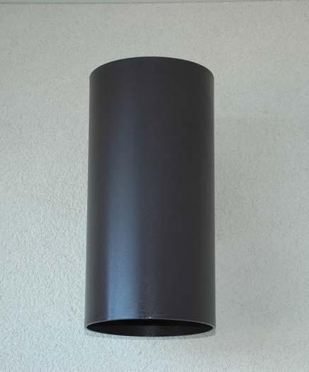 Pendant-style downlight with flat black 