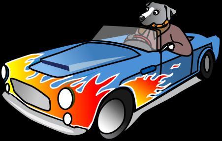 I want to be a super dog, like the dog I saw on TV! He is driving a cool car and has nice clothes!