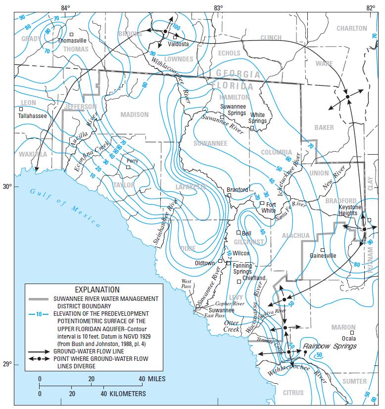 Middle Suwannee River Springs Restoration Plan Figure 4.